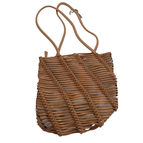 Fossil Brown Braided Leather Tote - Picture 4 of 8